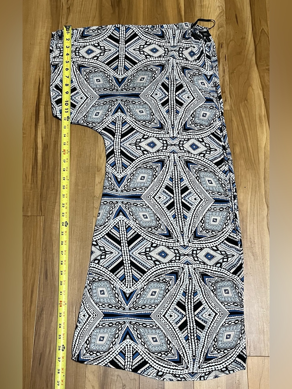 Mossimo Geometric Print Open Front Kimono Cardigan High-Low S/M Boho - Picture 10 of 11